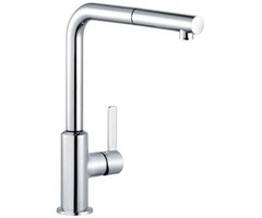 Kludi L-ine S 408510575 Смеситель для кухни с выдвижным изливом, цвет: хром фото
