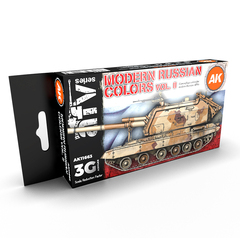 Набор акриловых красок GEN3 AK Interactive - MODERN RUSSIAN COLOURS VOL. 2