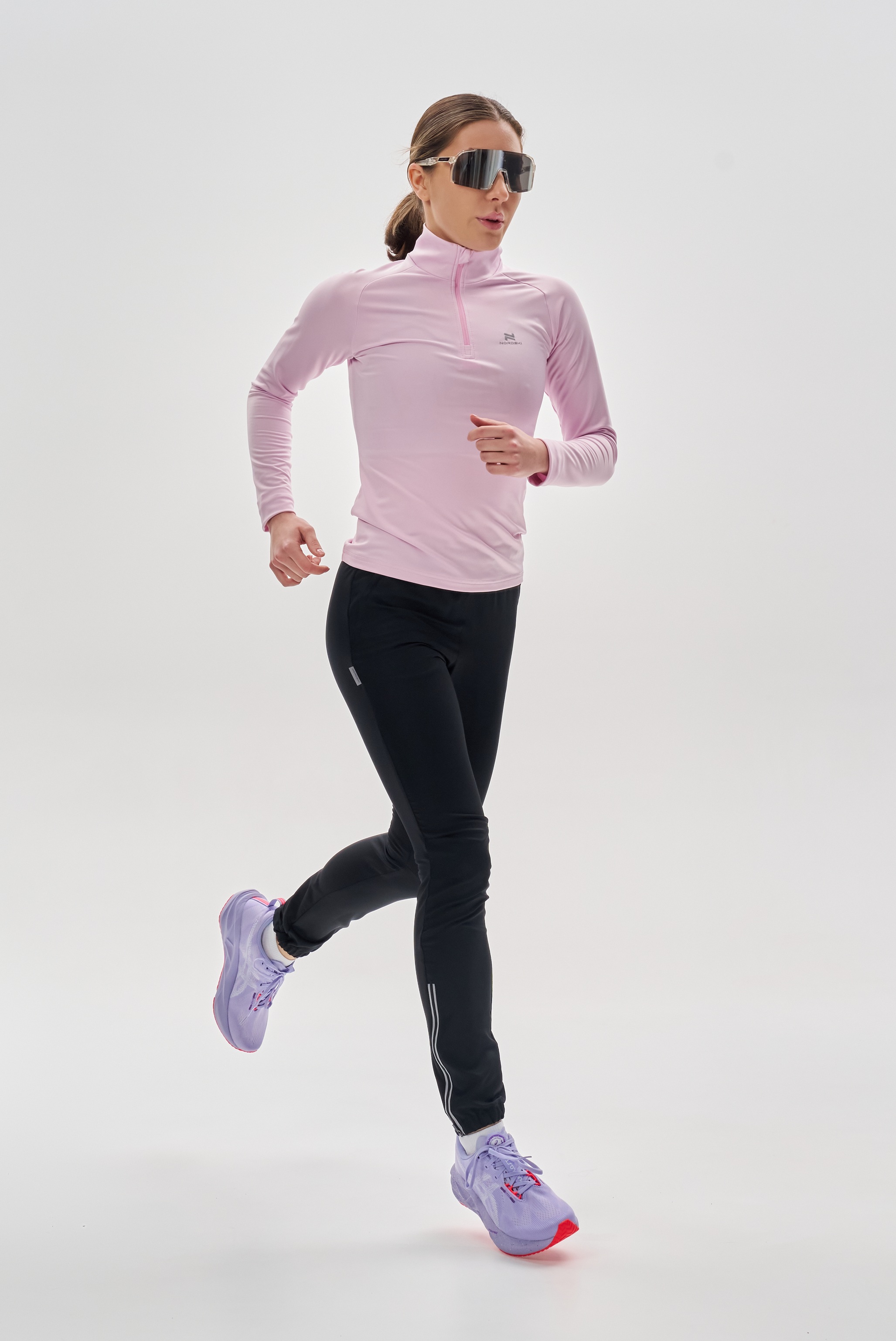 Женский комплект для спорта Nordski Run 2.0 peony-black - 2