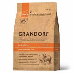 Сухой корм GRANDORF DOG Lamb&Turkey JUNIOR, ягненок с индейкой для юниоров всех пород 3кг