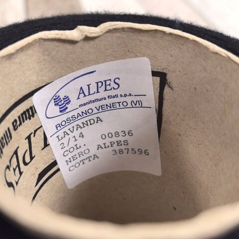 Меринос гребенной ALPES LAVANDA 2/14 черный