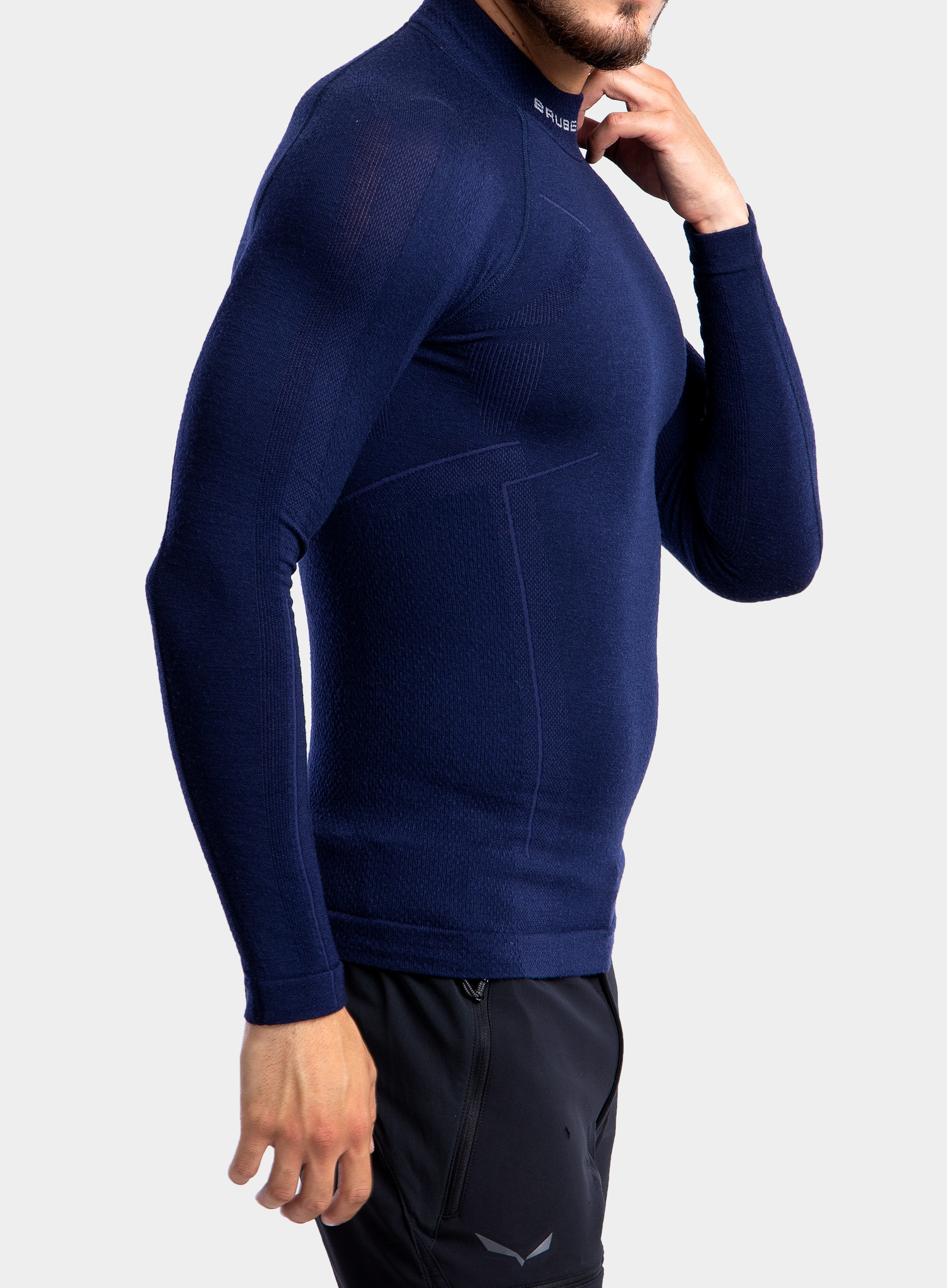 Термобелье Brubeck Wool Merino рубашка мужская синяя - 2