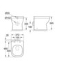 GROHE Euro 3932900H Чаша унитаза приставного под скрытый бачок