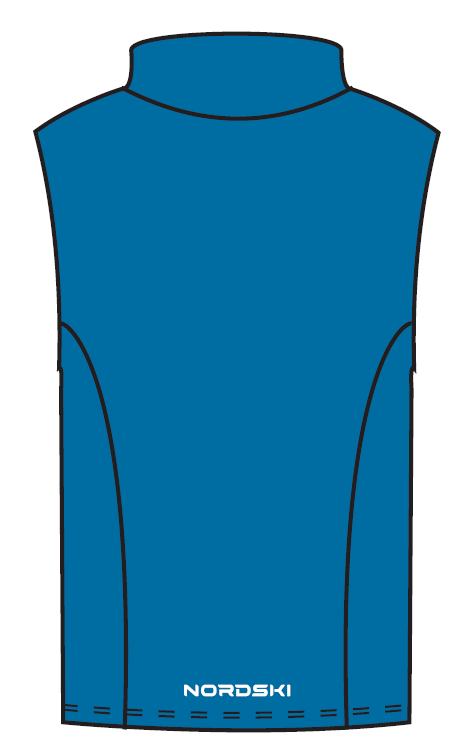 Nordski Kids Motion теплый жилет детский blue - 7