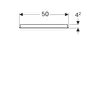 Geberit Option Basic 500.581.00.1 Зеркало с подсветкой, двухсторонняя подсветка, 50x65см