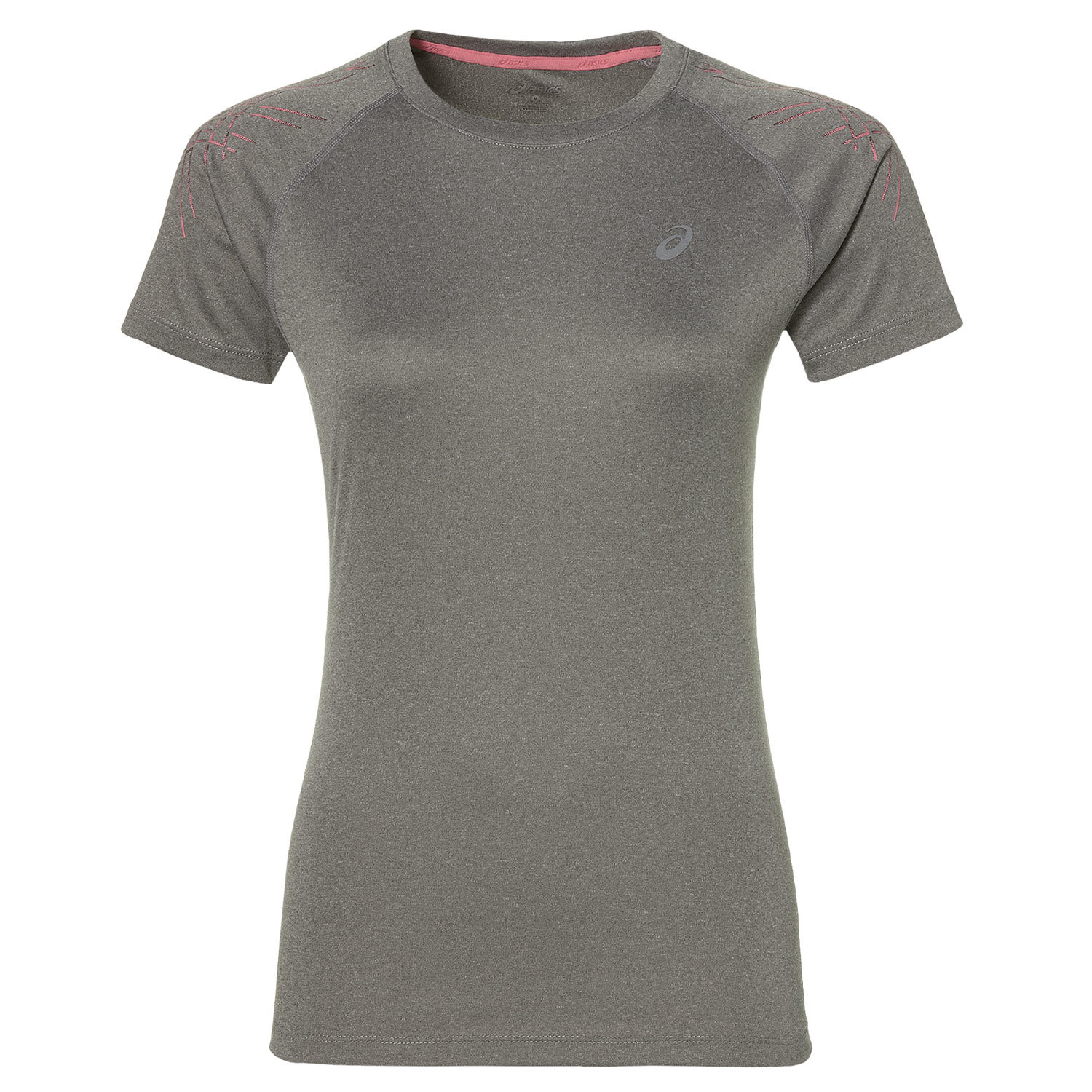 ASICS STRIPE SS TOP женская спортивная футболка серая - 6