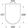 Roca The Gap A80173200B Сиденье с крышкой для унитаза, supralit, SoftClose
