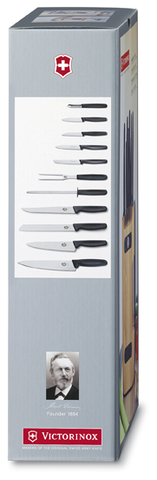 Набор Victorinox кухонный, 11 предметов, в подставке, дерево