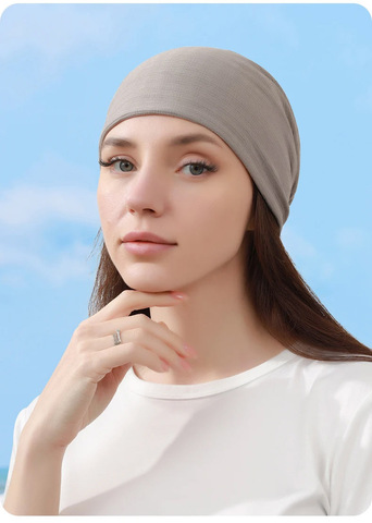 Картинка шапка-бини Skully Wear YZM-319 grey - 3