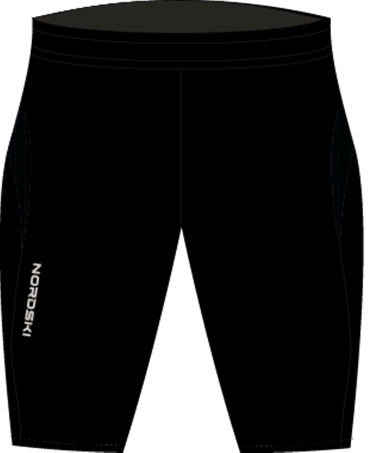 Nordski Jr Premium Run шорты обтягивающие детские Black-Breeze - 6