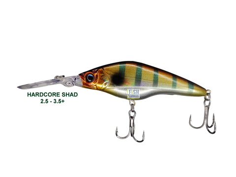 Воблер HARDCORE SHAD 75sp 10гр. 2.5 - 3.5m+ #08 (реплика)