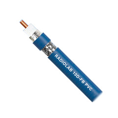 Коаксиальный кабель RADIOLAB 10D-FB PVC CCA (blue)