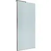 BelBagno UNO-L-1-TB-90-FL-GM Душевая перегородка универсальная с односторонним входом, стекло рифлёное, профиль Оружейная сталь, 900x2000 мм