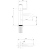 Abber Wasser Kreis AF8110NG Смеситель для раковины, цвет: оружейная сталь