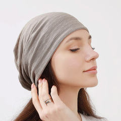 Шапка удлиненная с подкладкой Skully Lace Hat grey - 2