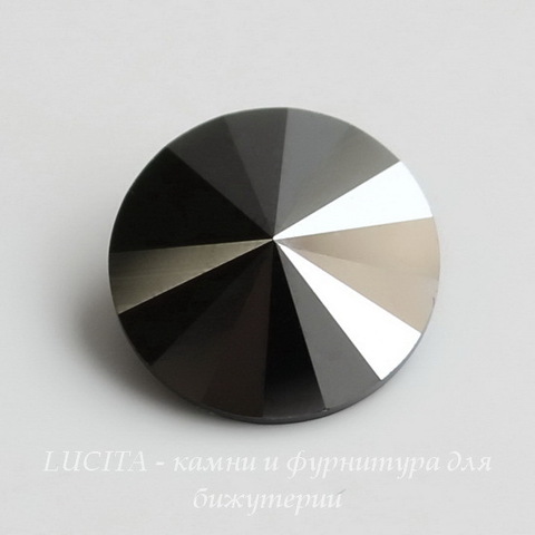 1122 Rivoli Ювелирные стразы Сваровски Jet Hematite (14 мм)