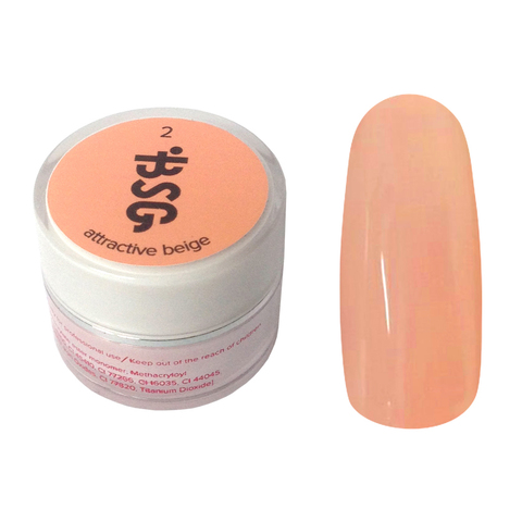 Цветной биогель Bio Stretch Gel Attractive Beige №2 купить за 850&nbsp;руб