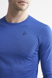 Утеплённая беговая рубашка Craft Fuseknit Comfort Blue мужская