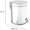 Fixsen HoReCa FX-34024C Ведро с крышкой 3 л, цвет: хром