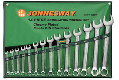 Jonnesway W26114S Набор ключей гаечных комбинированных в сумке, 10-32 мм, 14 предметов 47402