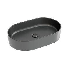 Ceramica Nova Element CN6048MDH Умывальник чаша накладная овальная, 60.8x38.5, цвет: темный антрацит матовый фото
