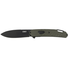 Фото Складной нож CRKT Bona Fide OD Green, сталь D2, рукоять алюминиевый сплав