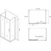 Abber Schwarzer Diamant AG30150B-S70B-S70B Душевой уголок, цвет: чёрный