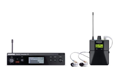 SHURE P3TERA215CL M16 686-710 MHz беспроводная система персонального мониторинга PSM300 с наушниками SE215