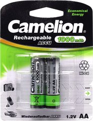 Аккумулятор Camelion NC-AA1000-2 (1.2V, 1000mAh) NiCd, Size "AA" <уп. 2 шт>
