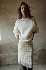 ZARA СВИТЕР С ОБЪЕМНЫМИ РУКАВАМИ, ЭКРЮ