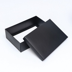 Коробка сборная одиночная Прямоугольник, Черный, 30*20*9 см, 1 шт.