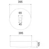 Abber Glass AK2301R Раковина накладная стеклянная, цвет: розовый