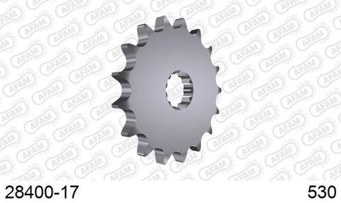 28400-17 звезда передняя SUZUKI GSF Bandit, GSX, KAWASAKI ZXR, YAMAHA FZS (ведущая) стальная, 530, AFAM (JTF566.17)
