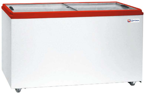 Ларь морозильный OPTILINE 700Е PRIME ( с гнутым стеклом ) (1790х665х885h, кВт.ч./сут 2,9)