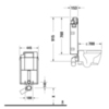 Duravit DuraSystem WD1015000000 Рама для установки подвесного унитаза 915x445x153 мм, для замуровки в стену, в сборе с бачком 9л