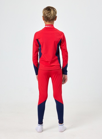 Детский гоночный комбинезон Nordski Jr Base red-dark blue