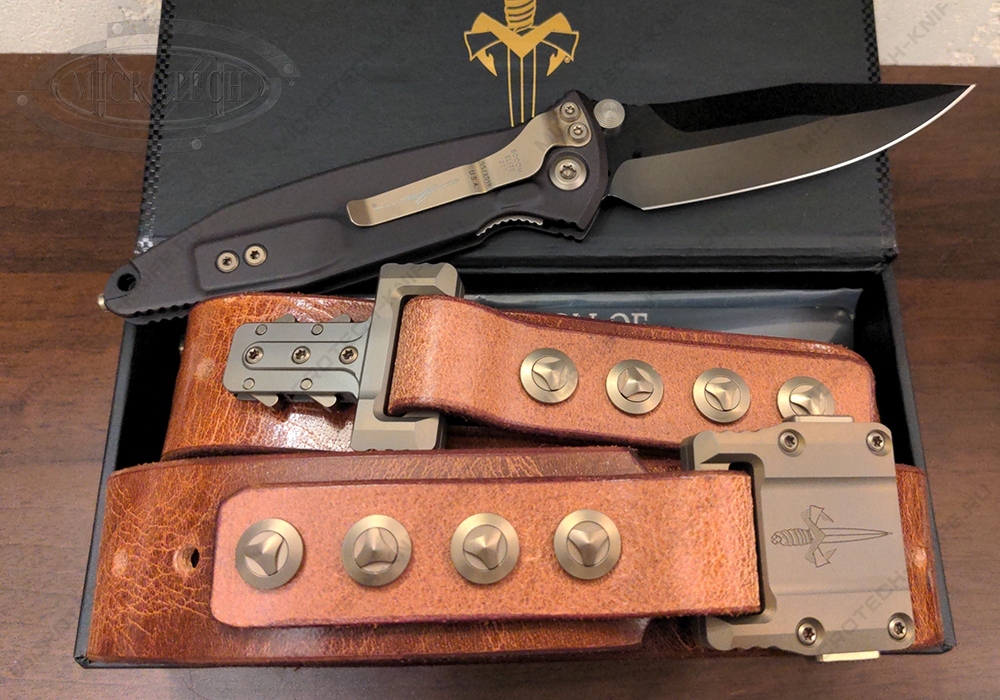 Набор подарочный Ремень APIS Distressed Brown & Socom 160-1DLCSS