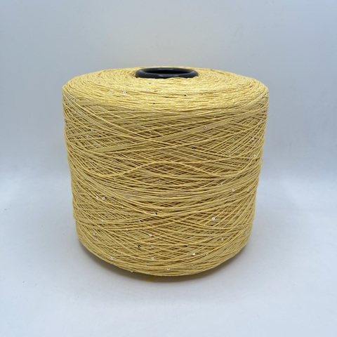 Luxury Selection by Ri.Go (пр.Италия), art-Candito, 300м/100гр, 53%Хлопок, 30%Вискоза 14%Шелк 3%Полиэстер(пайетка) цвет-Желтый,арт.23883