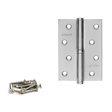Петля дверная APECS 100x70-B Steel CRM L хром матовый левая (1 шт)