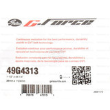 Ремень вариатора GATES G-FORCE 49G4313  1124 мм х 38 мм (BRP SKI-DOO, LYNX 417300189)