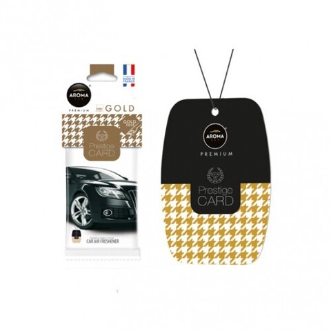 AROMA CAR Ароматизатор картонный PRESTIGE CARD Gold