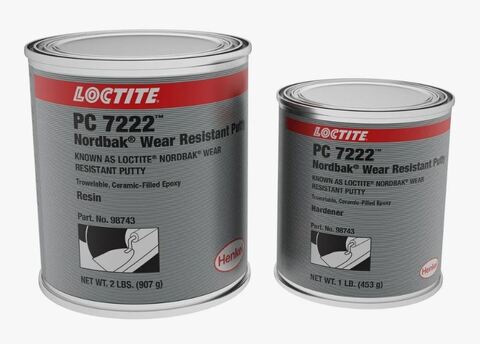 Loctite 7222 (Локтайт 7222) - 2-компонентное керамическое износостойкое покрытие - 1,36 кг