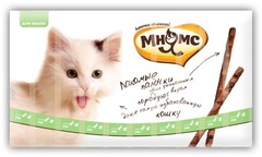 Мнямс лакомые палочки 13,5 см для кошек с уткой и кроликом 5 г