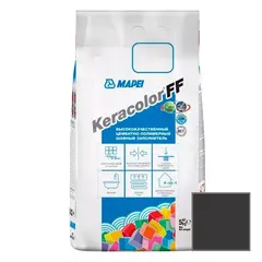 Затирка швов цементная Mapei Keracolor FF №120 Чёрный 5кг
