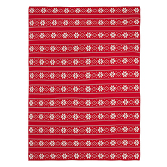 Плед из хлопка с новогодним рисунком frostwork из коллекции new year essential, 130x180 см