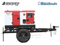 Дизельный генератор Азимут ЭД-25-Т400-1РКМ9 Baudouin на шасси в кожухе