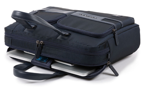 Сумка Piquadro Tokyo CA4470S107/BLU тёмно-синий, материал: кожа натуральная