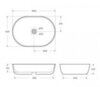 BelBagno BB1084 Раковина керамическая накладная, 42x60, цвет: белый