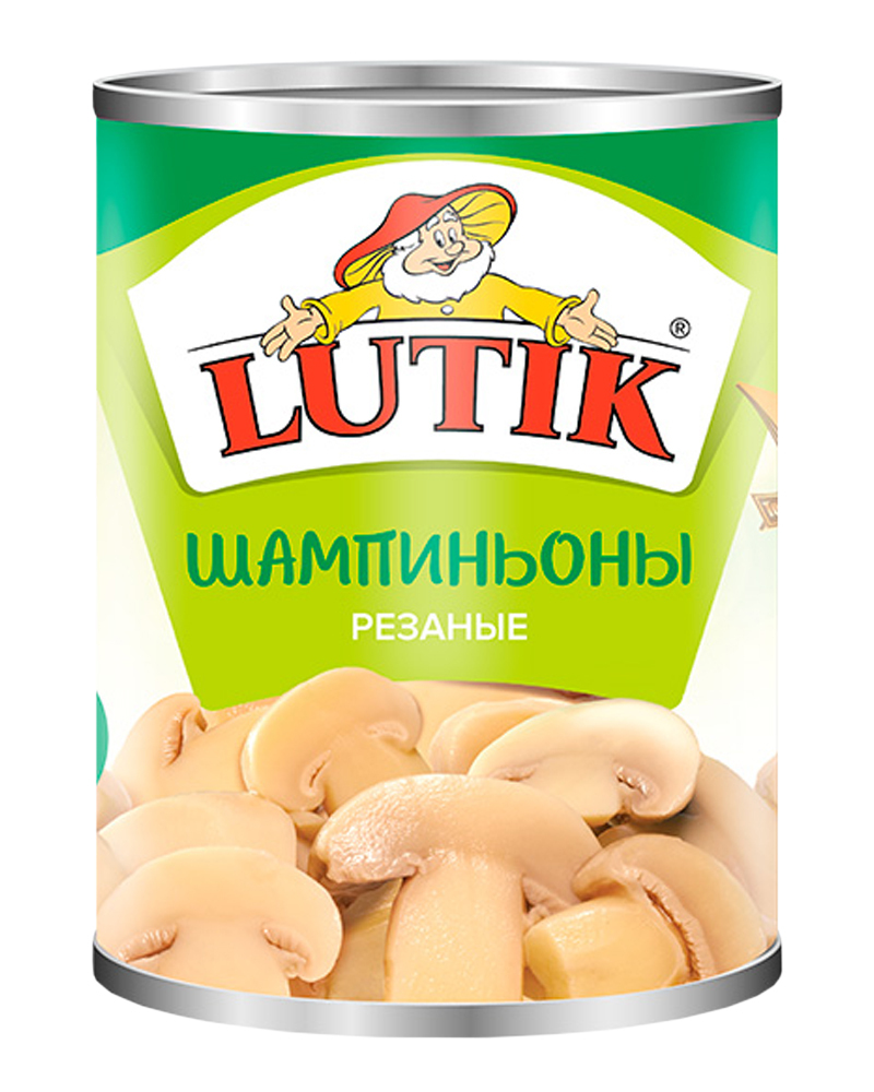 Шампиньоны резаные Lutik 3000 мл.