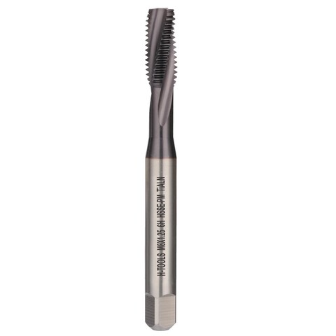 Метчик М 8,0х1,25 (Машинный, винт.) DIN371 HSSEPM-TiALN 6h C/2-3P R15 90мм a=6,2 H-Tools 36178FHT